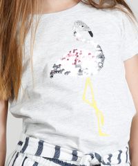 Blusa-Infantil-Flamingo-com-Paete-Dupla-Face-Manga-Curta-Decote-Redondo-Cinza-Mescla-Claro-9331100-Cinza_Mescla_Claro_4