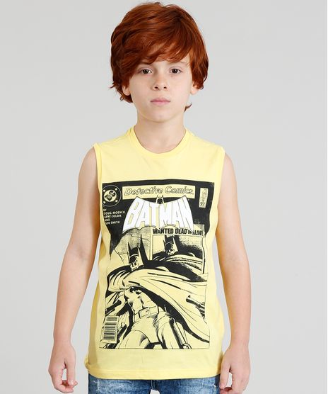 Regata-Infantil-Batman-Quadrinhos-Gola-Careca-Amarela-9279804-Amarelo_1
