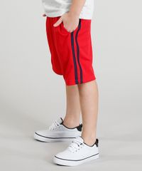 Bermuda-Infantil-Esportiva-Basica-com-Listras-Laterais-Vermelha-9365013-Vermelho_1