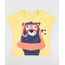 Camiseta-Infantil-com-Urso-Mergulhador-Manga-Curta-Gola-Careca-Mostarda-9412275-Mostarda_1