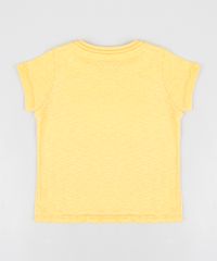Camiseta-Infantil-com-Urso-Mergulhador-Manga-Curta-Gola-Careca-Mostarda-9412275-Mostarda_2