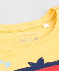 Camiseta-Infantil-com-Urso-Mergulhador-Manga-Curta-Gola-Careca-Mostarda-9412275-Mostarda_4