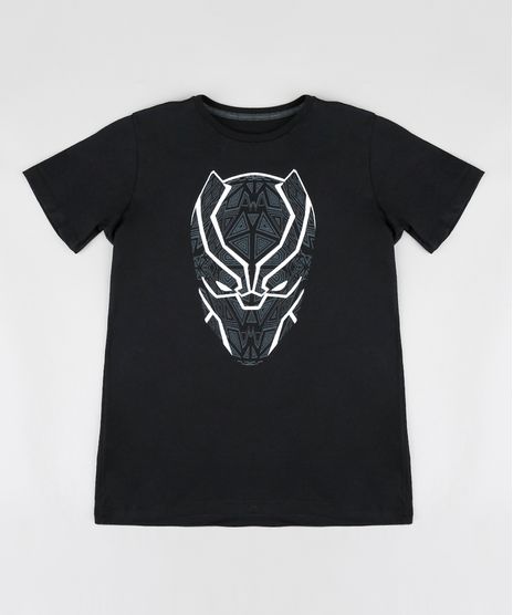 Camiseta-Infantil-Pantera-Negra-Manga-Curta-Gola-Careca-Preta-9391663-Preto_1