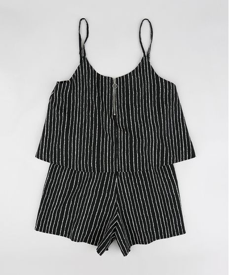 Macaquinho-Infantil-Listrado-com-Ziper-de-Argola-Preto-9182792-Preto_1