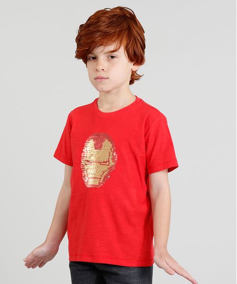 Camiseta-Infantil-Homem-de-Ferro-com-Paete-Dupla-Face-Manga-Curta-Gola-Careca-Vermelha-9375161-Vermelho_1