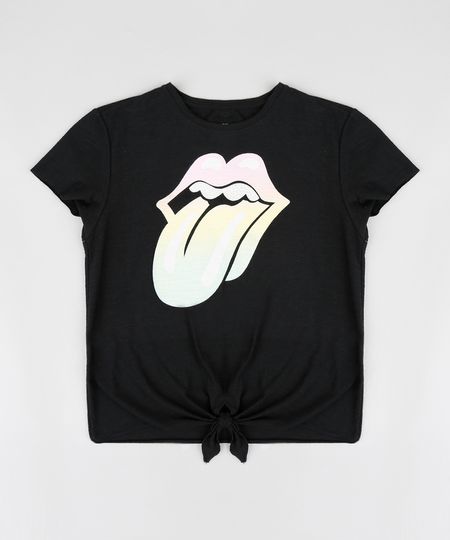 Blusa-Infantil-The-Rolling-Stones-com-No-Manga-Curta-Decote-Redondo-Preta-9317516-Preto_1