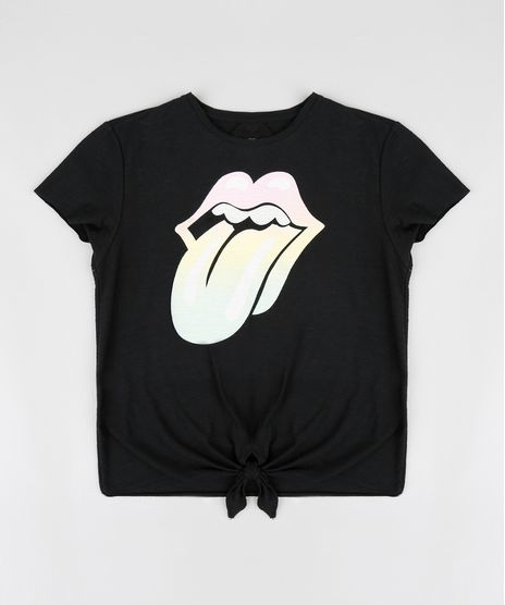 Blusa-Infantil-The-Rolling-Stones-com-No-Manga-Curta-Decote-Redondo-Preta-9317516-Preto_1