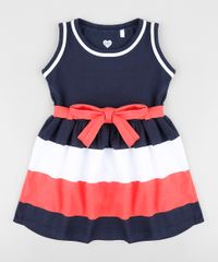 Vestido-Infantil-com-Laco-e-Listras-Sem-Manga-Decote-Redondo-Azul-Marinho-9396024-Azul_Marinho_1