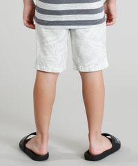 Bermuda-Infantil-Estampada-Floral-com-Cordao-de-Ajuste-Cinza-Claro-9315645-Cinza_Claro_2