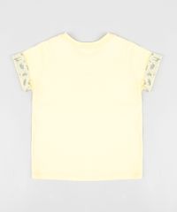 Camiseta-Infantil-com-Bolso-Estampado-de-Dinossauro-Manga-Curta-Gola-Careca-Amarela-9303327-Amarelo_2