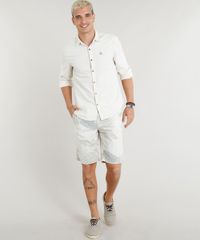 Camisa-Masculina-com-Bordado-de-Folha-em-Linho-Manga-Longa-Bege-Claro-9350183-Bege_Claro_3