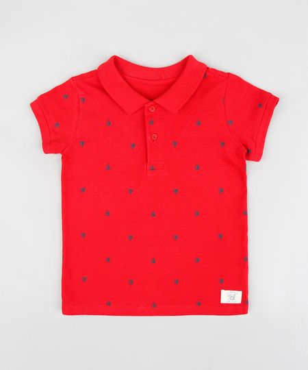 Polo-Infantil-em-Piquet-Estampada-de-Barquinhos-Manga-Curta-Vermelho-9232365-Vermelho_1