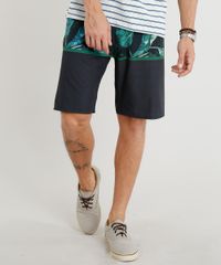 Bermuda-Surf-Masculina-com-Estampa-da-Folhagem-Preta-9308694-Preto_1
