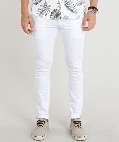 Calca-de-Sarja-Masculina-Chino-Skinny-Branca-9305834-Branco_1