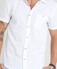 Camisa-Masculina-com-Bolso-em-Linho-Manga-Curta-Branca-9350189-Branco_4