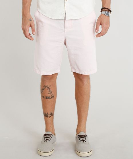 Bermuda-Masculina-com-Cordao-e-Bolsos-Rosa-Claro-9284614-Rosa_Claro_1