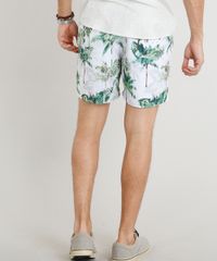 Short-Masculino-Estampado-de-Coqueiros-com-Bolsos-Branco-9321615-Branco_2