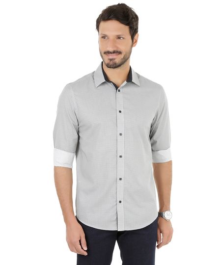 Camisa-com-Mini-Print-Preta-8186459-Preto_1 Camisa-com-Mini-Print-Preta-8186459-Preto_1