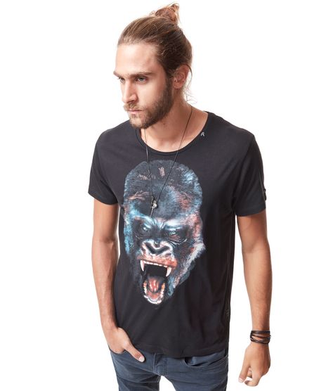 Camiseta-Replay--Gorila--Preta-8293979-Preto_1