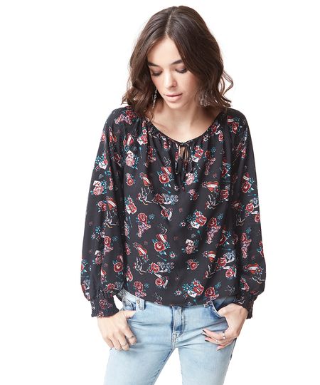 Blusa-Replay-Estampada-Preta-8261128-Preto_1 Blusa-Replay-Estampada-Preta-8261128-Preto_1