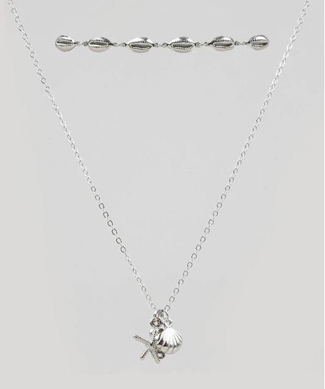 Kit-de-2-Gargantilhas-Choker-Feminino-com-Buzios-Prateado-9289358-Prateado_1