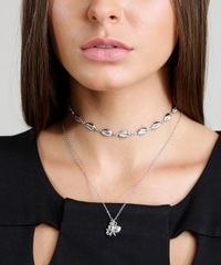 Kit-de-2-Gargantilhas-Choker-Feminino-com-Buzios-Prateado-9289358-Prateado_2