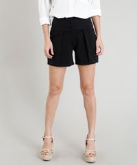 Short-Feminino-Cintura-Alta-com-Sobreposicao-Preto-9324471-Preto_1
