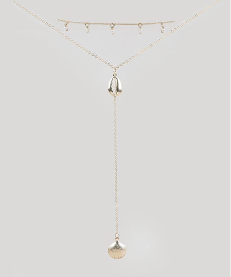 Kit-de-2-Gargantilhas-Choker-Feminino-com-Buzios-Dourado-9289557-Dourado_1
