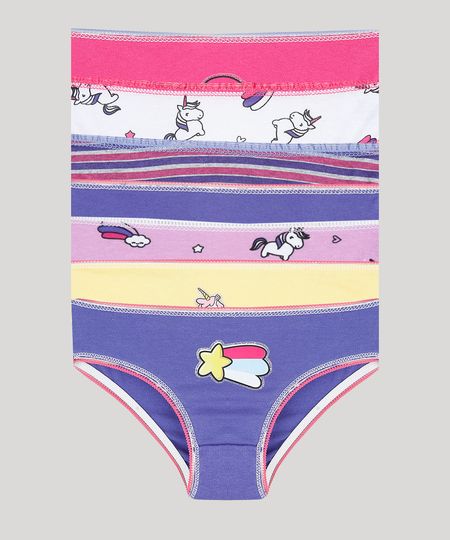 Kit-de-7-Calcinhas-Infantis-Unicornio-e-Arco-iris-Multicor-9383060-Multicor_1 Kit-de-7-Calcinhas-Infantis-Unicornio-e-Arco-iris-Multicor-9383060-Multicor_1