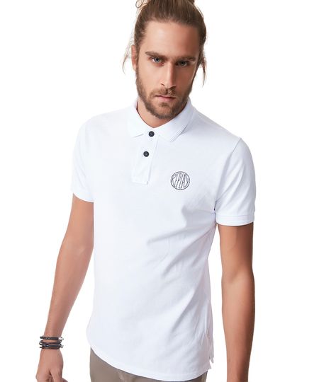 Polo-Replay-em-Piquet-Branca-8294383-Branco_1 Polo-Replay-em-Piquet-Branca-8294383-Branco_1