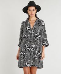 Vestido-Feminino-Curto-Amplo-Lenny-Niemeyer-Estampado-Zebra-Manga-Longa-Decote-V-Preto-9257305-Preto_1