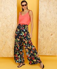 Calca-Pantalona-Feminina-Lenny-Niemeyer-Estampada-Floral-com-Amarracao-com-Protecao-UV50--Azul-Marinho-9280824-Azul_Marinho_2