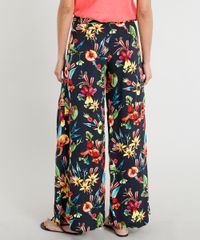 Calca-Pantalona-Feminina-Lenny-Niemeyer-Estampada-Floral-com-Amarracao-com-Protecao-UV50--Azul-Marinho-9280824-Azul_Marinho_3