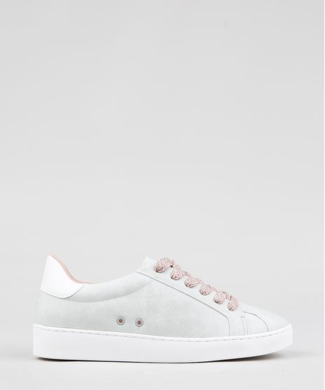 Tenis-Feminino-Vizzano-em-Suede-com-Brilho-e-Cadarco-de-Lurex-Cinza-Claro-9333480-Cinza_Claro_1