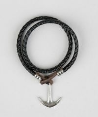 Pulseira-Masculina-Trancada-com-Ancora-Preta-9398701-Preto_3