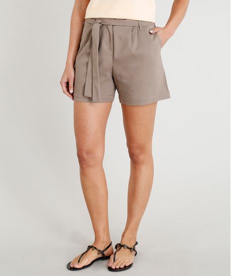 Short-Clochard-Feminino-Lenny-Niemeyer-com-Faixa-de-Amarrar-Marrom-Claro-9253082-Marrom_Claro_1