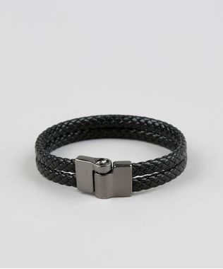Pulseira-Dupla-Masculina-Trancada-Preta-9391955-Preto_1