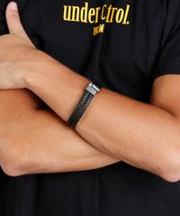Pulseira-Dupla-Masculina-Trancada-Preta-9391955-Preto_2
