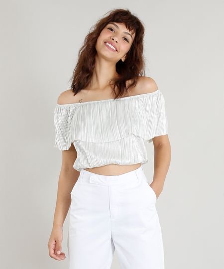 Blusa-Ciganinha-Feminina-Mindset-Plissada-Metalizada-Cropped-Prateada-9264232-Prateada_1 Blusa-Ciganinha-Feminina-Mindset-Plissada-Metalizada-Cropped-Prateada-9264232-Prateada_1