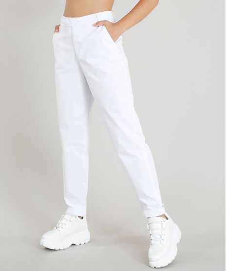 Calca-Feminina-de-Sarja-Mindset-Cintura-Alta-Branca-9461342-Branco_1