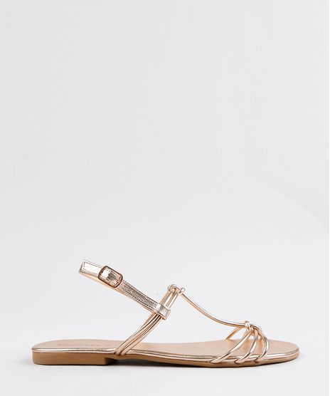 Rasteira-Feminina-Metalizada-com-Tiras-Rose-9307682-Rose_1