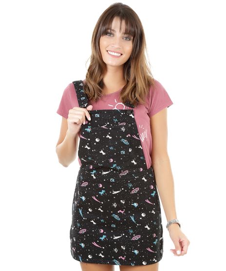 Salopete-Estampada-de-Universo-Preta-8300863-Preto_1