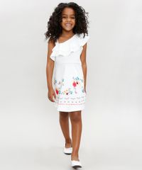 Vestido-Infantil-Um-Ombro-So-com-Estampa-Floral-com-Babado--Branco-9366199-Branco_3