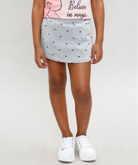 Short-Saia-Infantil-Basico-Curto-Estampado-de-Coracoes-Cinza-Mescla-9393299-Cinza_Mescla_1