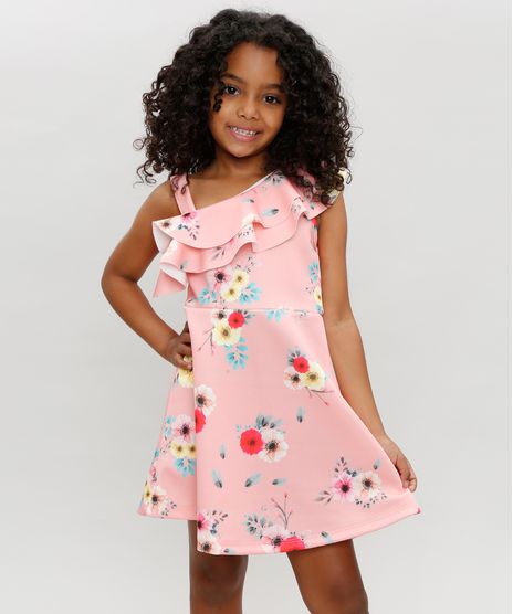 Vestido-Infantil-Um-Ombro-So-Estampado-Floral-com-Babado--Coral-9366198-Coral_1