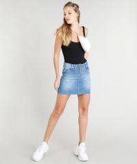 Saia-Jeans-Feminina-Sawary-Curta-com-Ziper-Azul-Medio-9417623-Azul_Medio_3