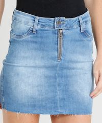 Saia-Jeans-Feminina-Sawary-Curta-com-Ziper-Azul-Medio-9417623-Azul_Medio_4