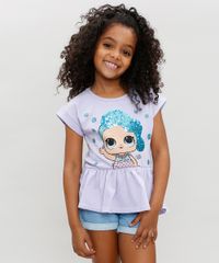Blusa-Infantil-LOL-Surprise-com-Paetes-e-Babado-Manga-Curta-Decote-Redondo-Lilas-9297073-Lilas_1