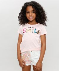 Blusa-Infantil--Smile--com-Paete-Dupla-Face-e-Bordado-Manga-Curta-Decote-Redondo-Rose-9331099-Rose_1