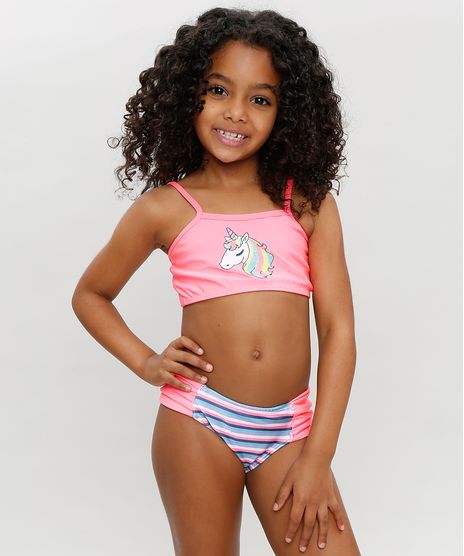 Biquini-Infantil-com-Unicornio-e-Protecao-UV50--Rosa-Neon-9302502-Rosa_Neon_1